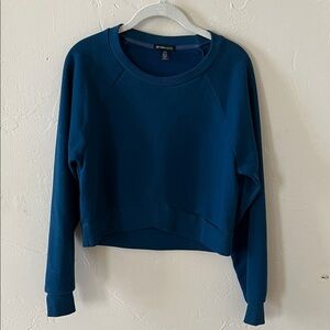 Beyond Yoga Teal Blue Cropped Sweatshirt